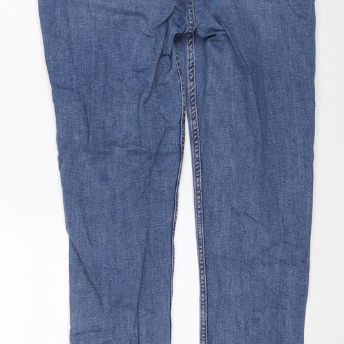 Denim & Co. Womens Blue Cotton Skinny Jeans Size 16 Regular Zip