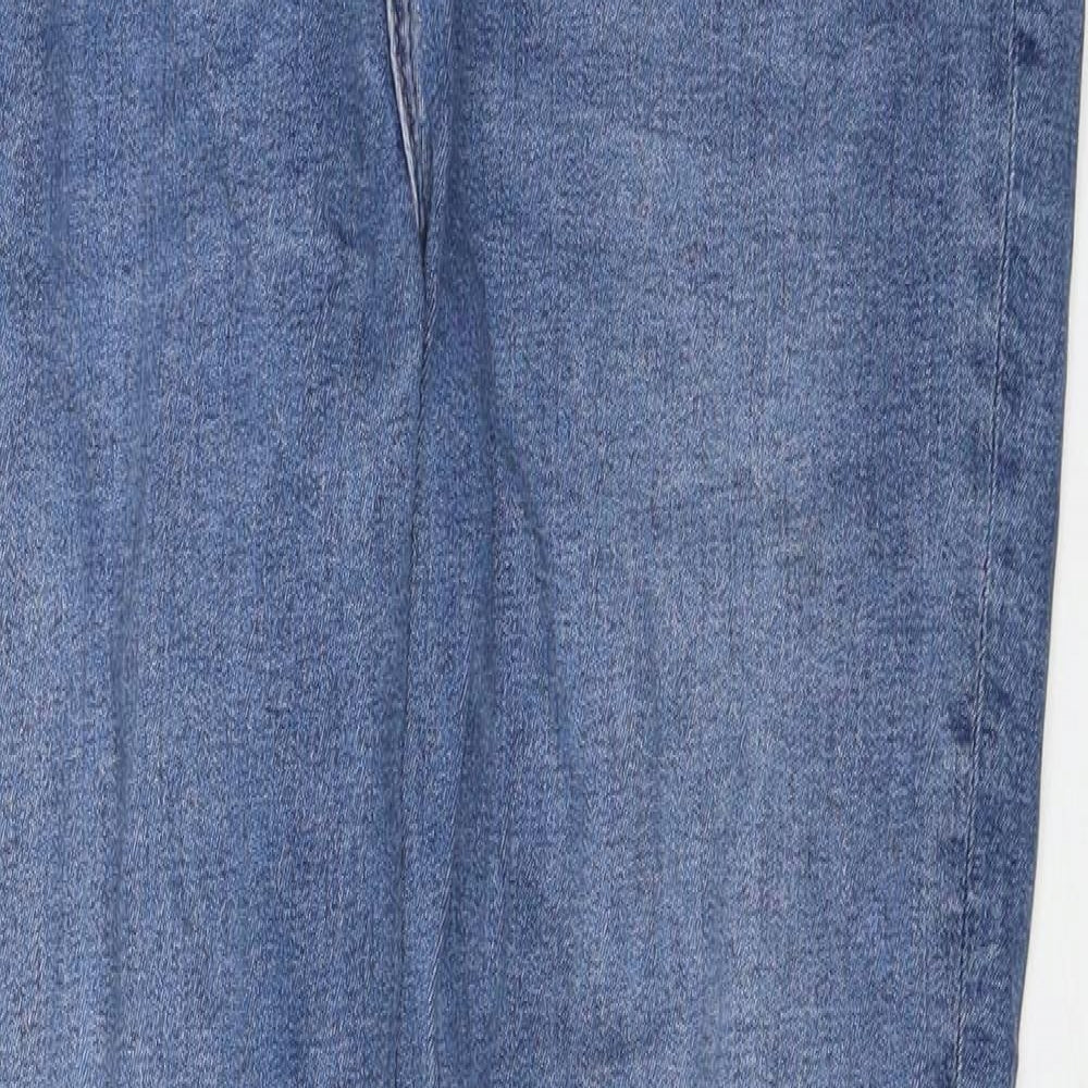 Denim & Co. Womens Blue Cotton Skinny Jeans Size 16 Regular Zip