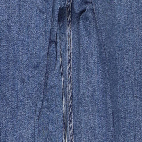 Denim & Co. Womens Blue Cotton Skinny Jeans Size 16 Regular Zip