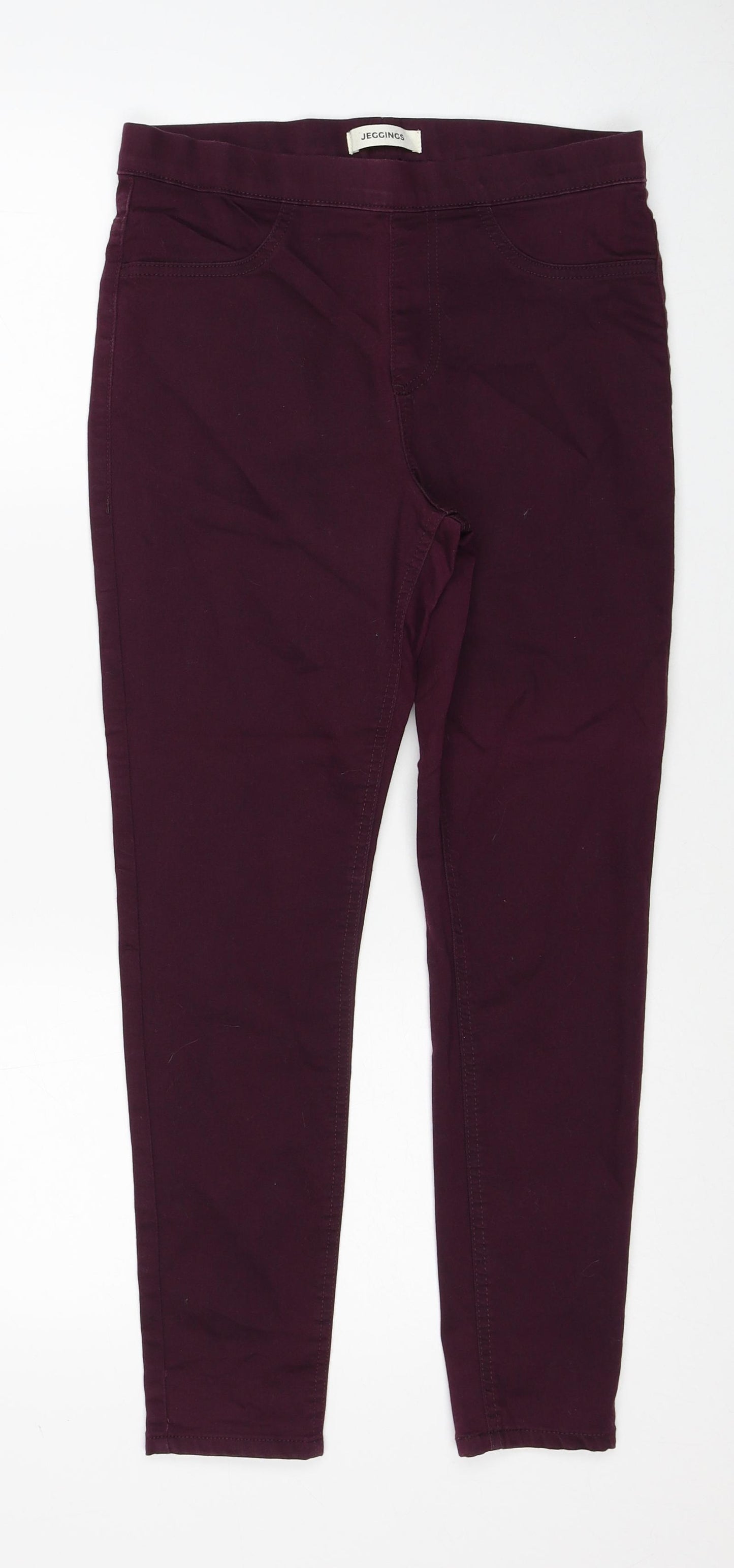 Marks and Spencer Womens Red Cotton Jegging Jeans Size 10 Regular