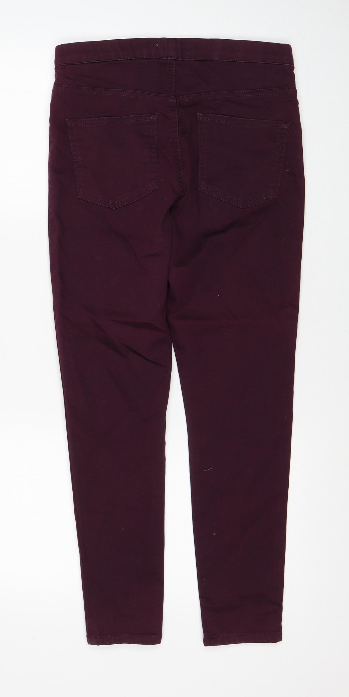 Marks and Spencer Womens Red Cotton Jegging Jeans Size 10 Regular