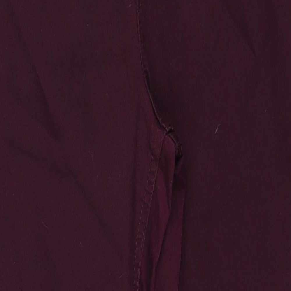 Marks and Spencer Womens Red Cotton Jegging Jeans Size 10 Regular