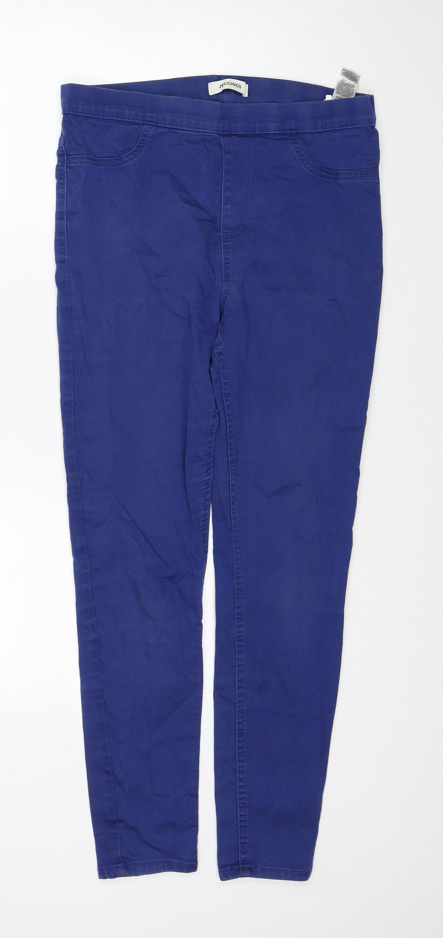 Marks and Spencer Womens Blue Cotton Jegging Jeans Size 12 Regular