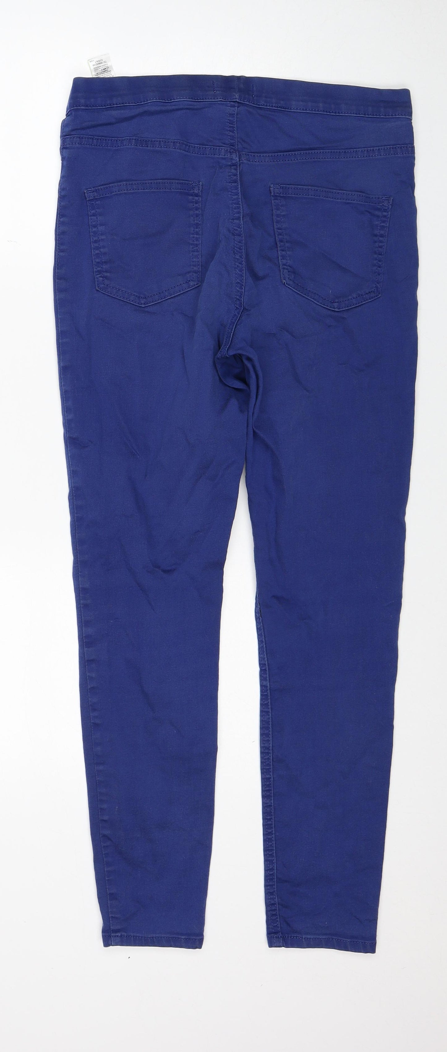 Marks and Spencer Womens Blue Cotton Jegging Jeans Size 12 Regular