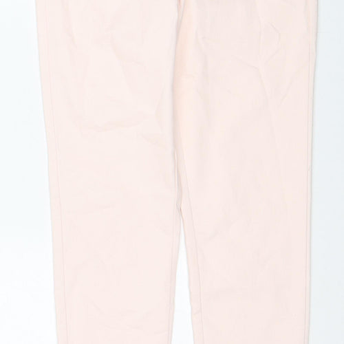 Divided by H&M Womens Pink Cotton Skinny Jeans Size 12 Regular Zip