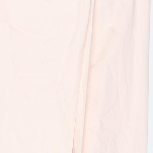 Divided by H&M Womens Pink Cotton Skinny Jeans Size 12 Regular Zip