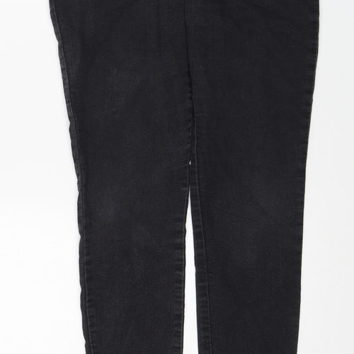 Marks and Spencer Womens Black Cotton Skinny Jeans Size 10 Regular