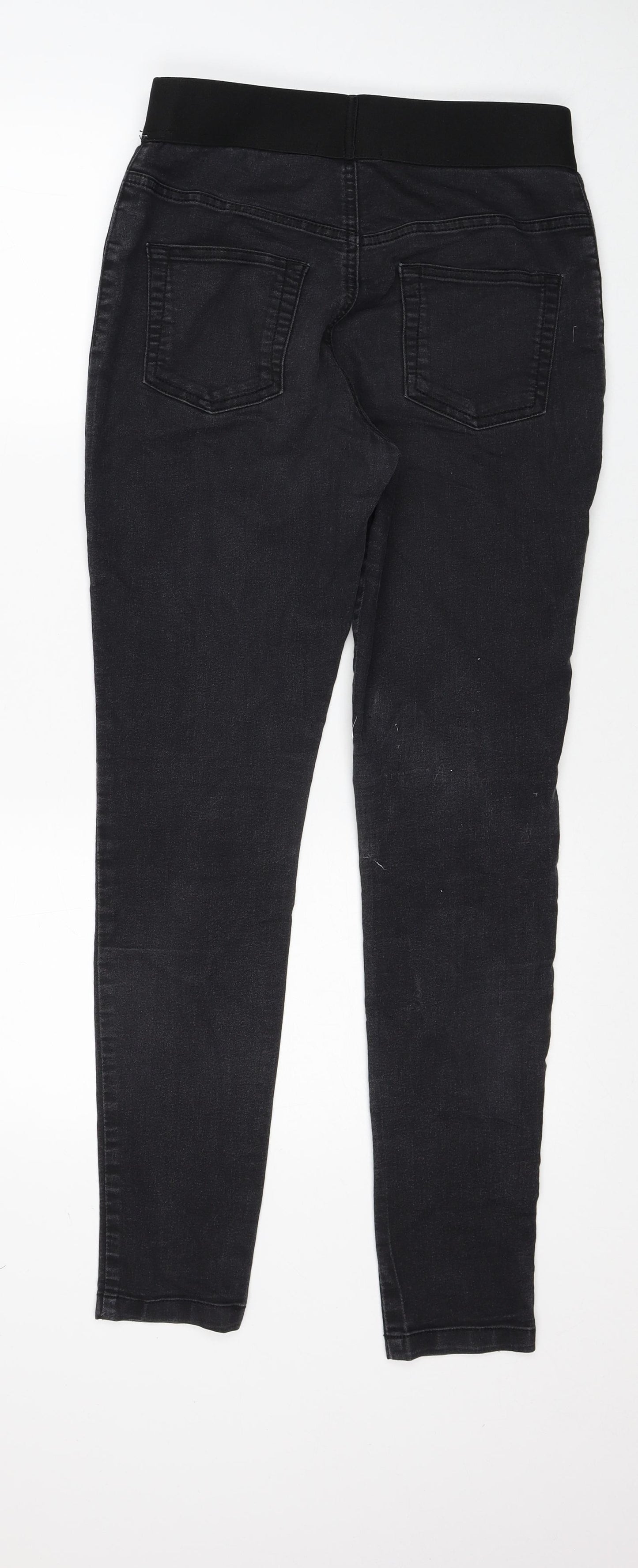 Marks and Spencer Womens Black Cotton Skinny Jeans Size 10 Regular