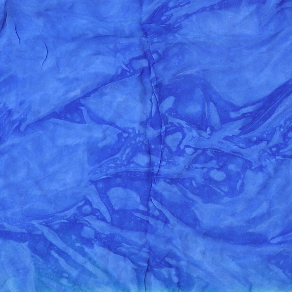 Marks and Spencer Womens Blue Viscose Basic Blouse Size 20 Boat Neck - Ombré