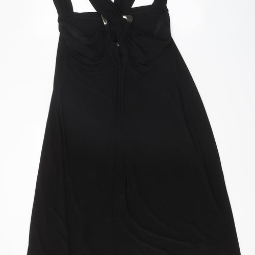 Simply Be Womens Black Polyester A-Line Size 20 V-Neck Pullover
