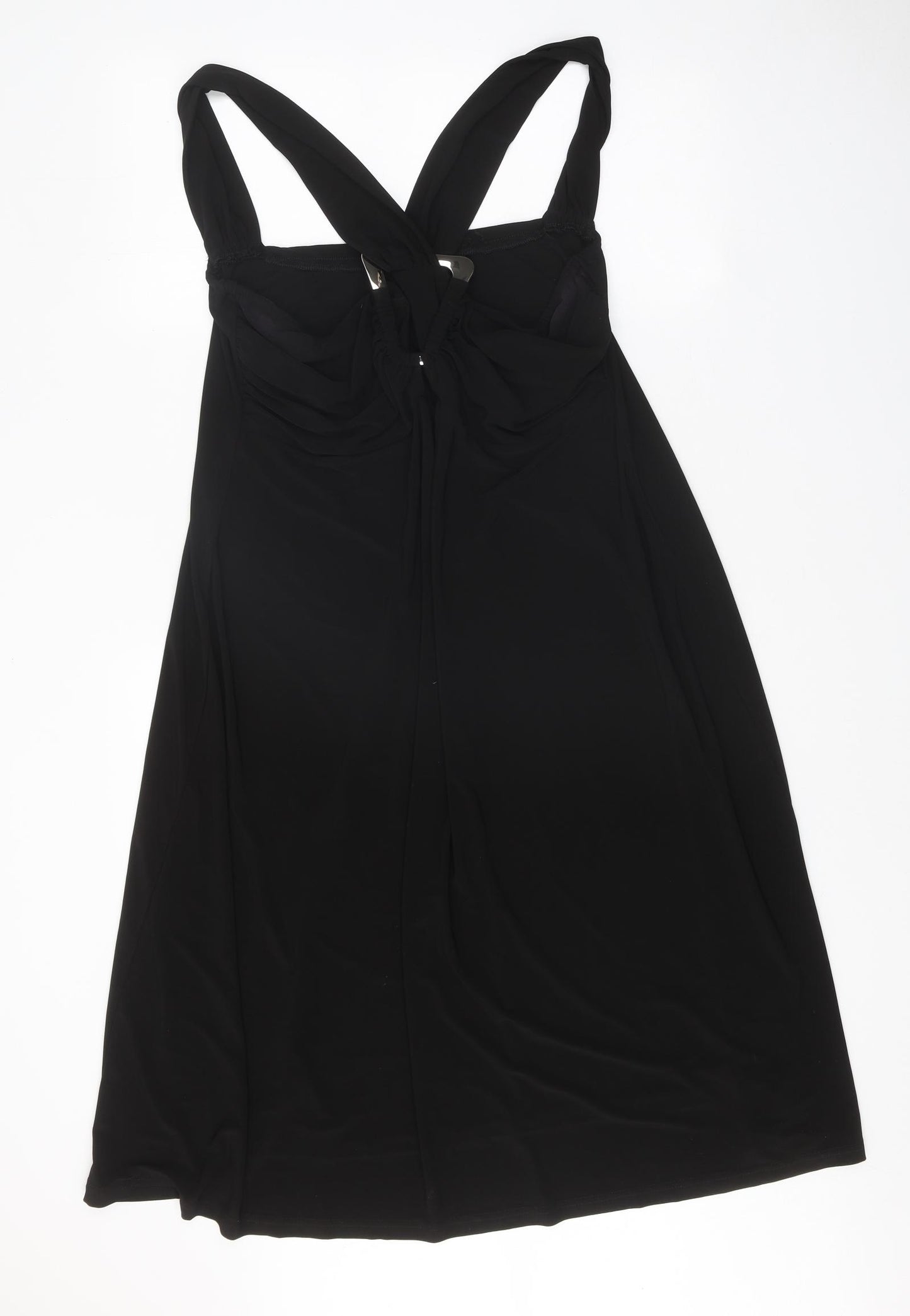Simply Be Womens Black Polyester A-Line Size 20 V-Neck Pullover