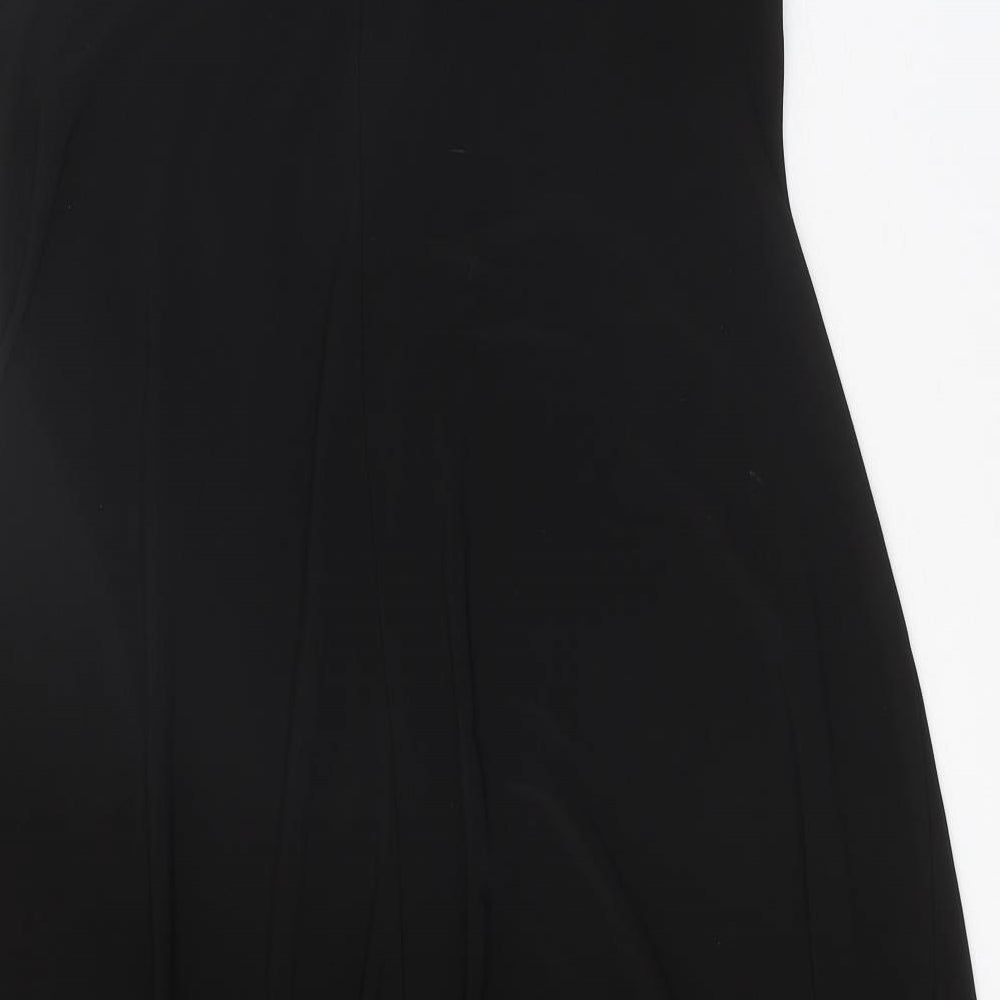 Simply Be Womens Black Polyester A-Line Size 20 V-Neck Pullover