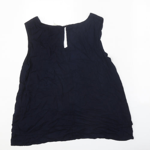 Nomad Womens Black Viscose Basic Tank Size 12 V-Neck