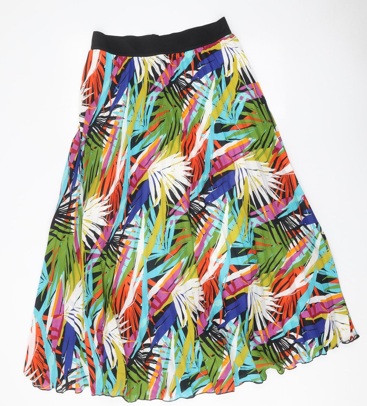 Roman Womens Multicoloured Floral Polyester Pleated Skirt Size 12