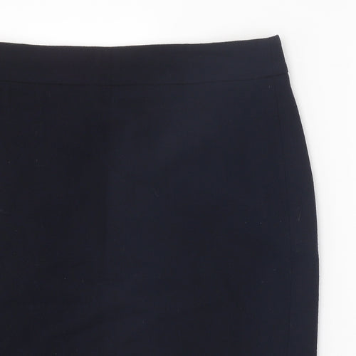 Armani Collezioni Womens Blue Polyester Straight & Pencil Skirt Size 20 Zip