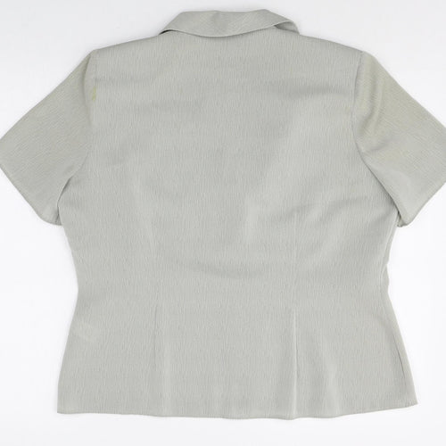 Bonmarche Womens Green Polyester Jacket Suit Top Size 16