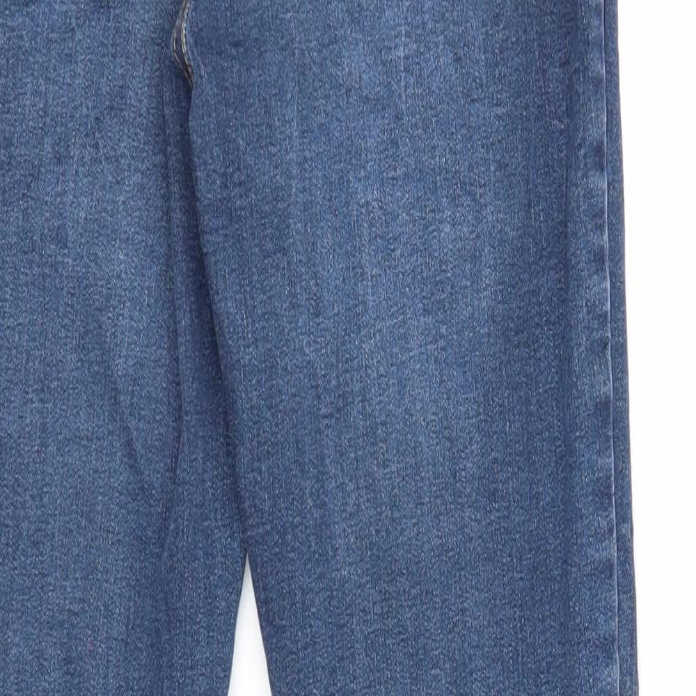 Primark Womens Blue Cotton Skinny Jeans Size 12 Regular Zip