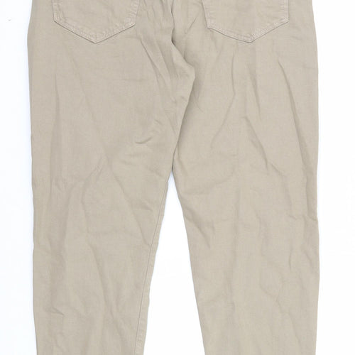 Autograph Mens Brown Cotton Tapered Jeans Size 34 in L31 in Regular Zip