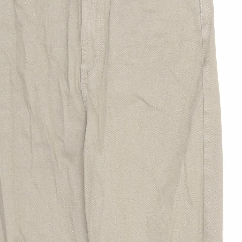 Autograph Mens Brown Cotton Tapered Jeans Size 34 in L31 in Regular Zip