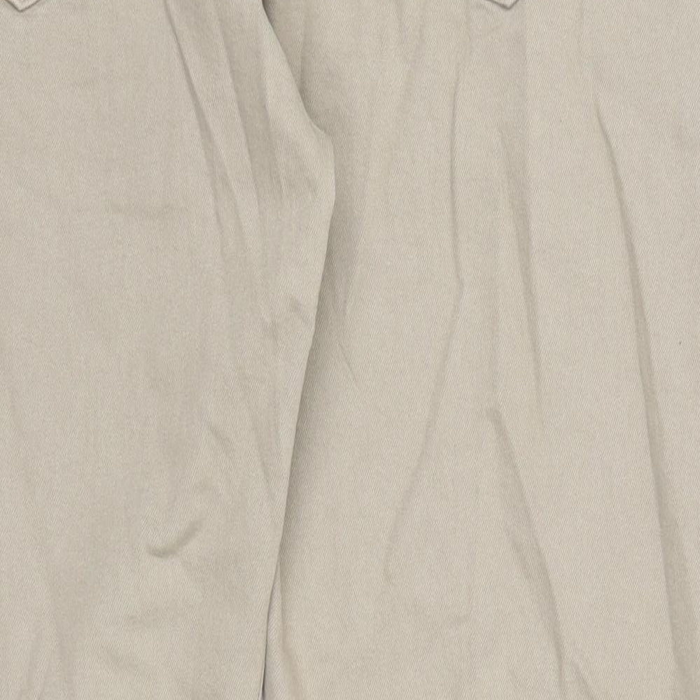 Autograph Mens Brown Cotton Tapered Jeans Size 34 in L31 in Regular Zip