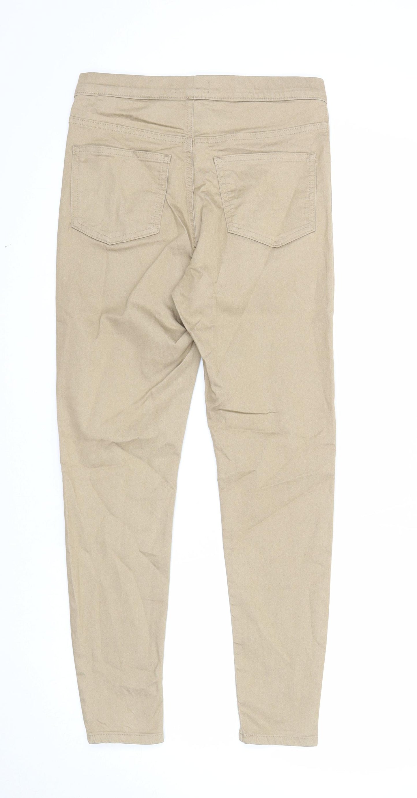 Marks and Spencer Womens Beige Cotton Jegging Jeans Size 10 Regular