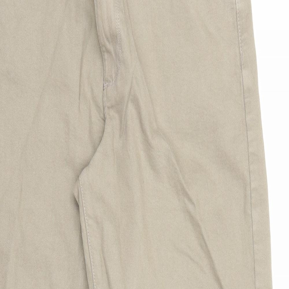 Autograph Mens Brown Cotton Tapered Jeans Size 30 in L31 in Regular Zip
