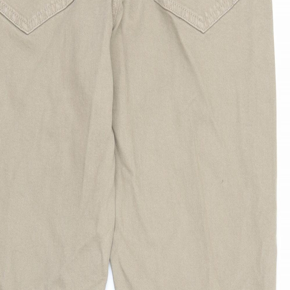 Autograph Mens Brown Cotton Tapered Jeans Size 30 in L31 in Regular Zip