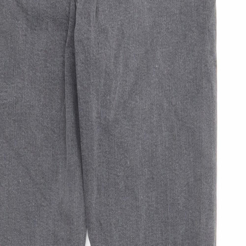 Marks and Spencer Womens Grey Cotton Skinny Jeans Size 12 Regular Zip