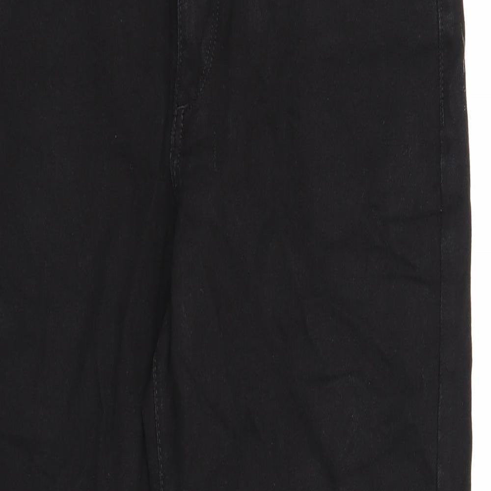 Autograph Mens Black Cotton Tapered Jeans Size 30 in L31 in Regular Zip