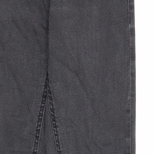 Preworn Womens Black Cotton Skinny Jeans Size 10 Regular Zip