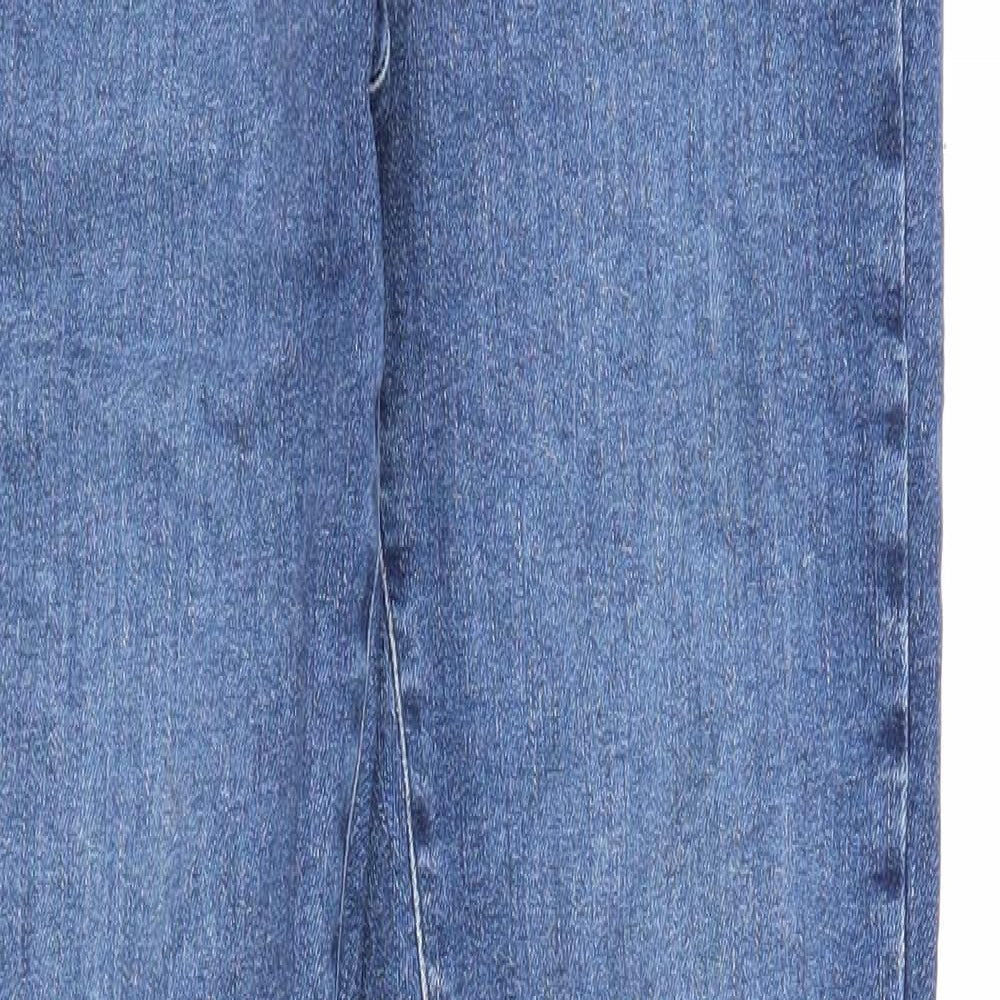 VERO MODA Womens Blue Cotton Skinny Jeans Size 34 in Regular Zip