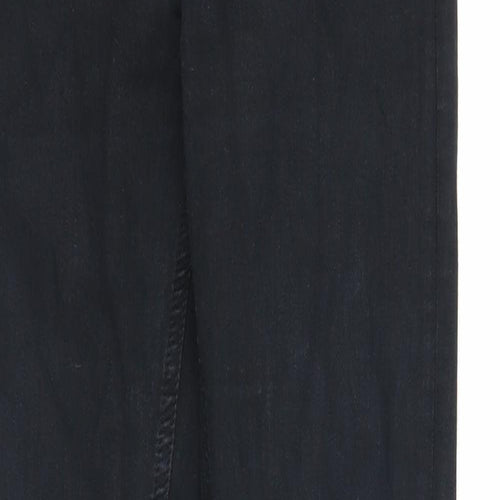 Topshop Womens Black Cotton Skinny Jeans Size 26 in Regular Zip