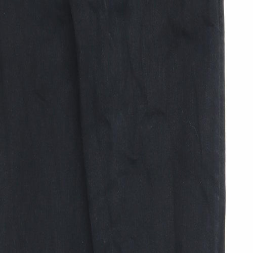 Topshop Womens Black Cotton Skinny Jeans Size 26 in Regular Zip