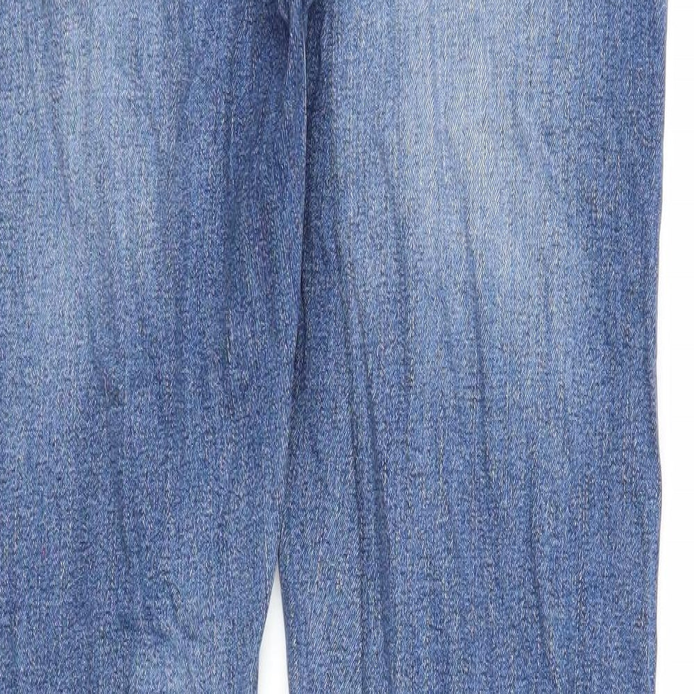 NEXT Mens Blue Cotton Skinny Jeans Size 32 in Regular Zip