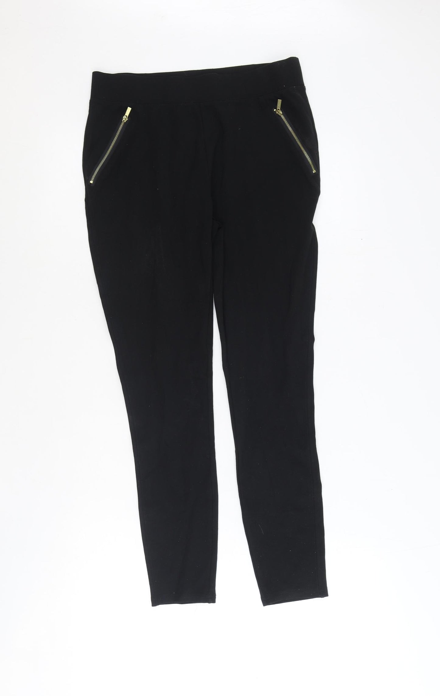 New Look Womens Black Viscose Jogger Leggings Size 14