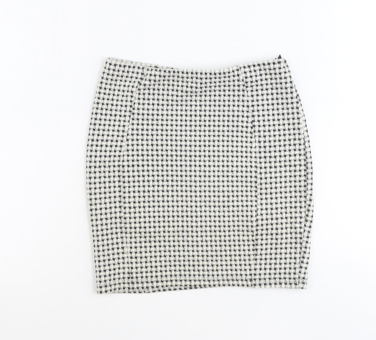 Papaya Womens Black Geometric Polyester Straight & Pencil Skirt Size 10