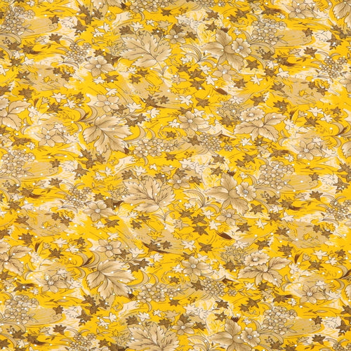 Only You Womens Yellow Floral Polyester Tunic Blouse Size 2XL Scoop Neck