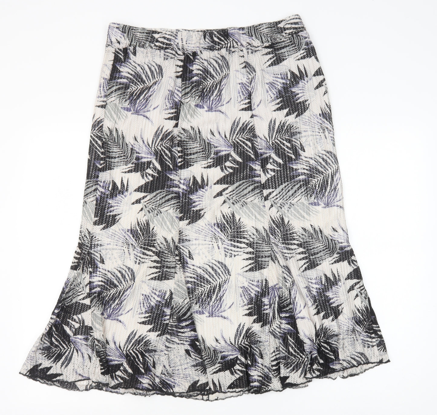 Claudia C Womens Multicoloured Floral Polyester Swing Skirt Size 16