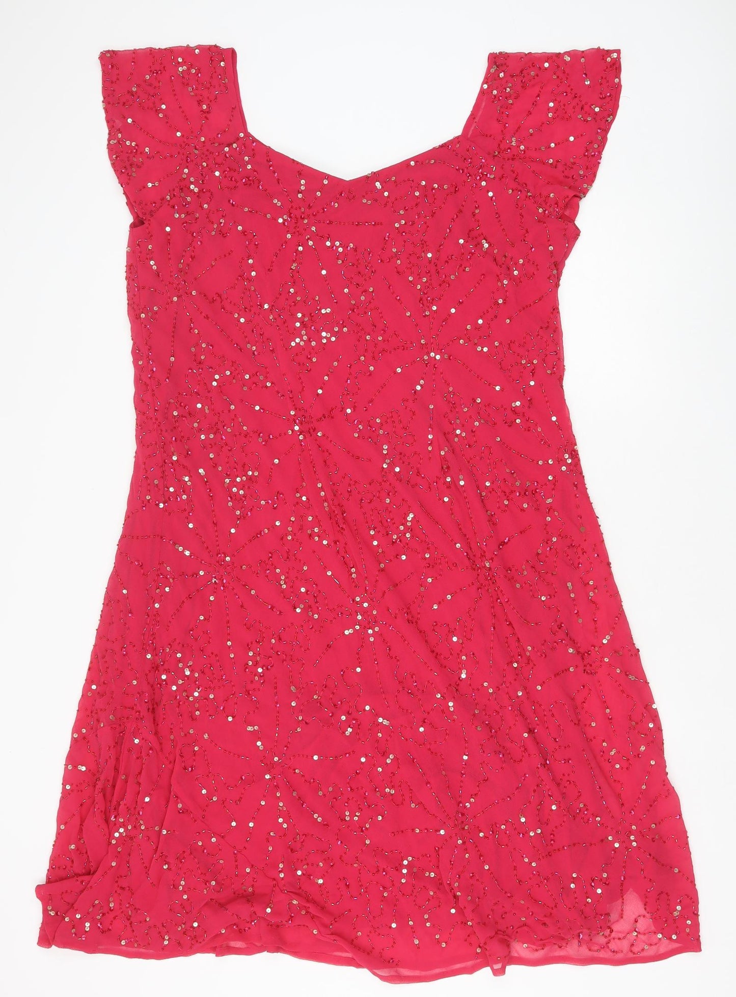 Joanna Hope Womens Pink Polyester A-Line Size 22 Sweetheart Zip