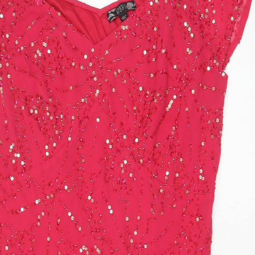 Joanna Hope Womens Pink Polyester A-Line Size 22 Sweetheart Zip