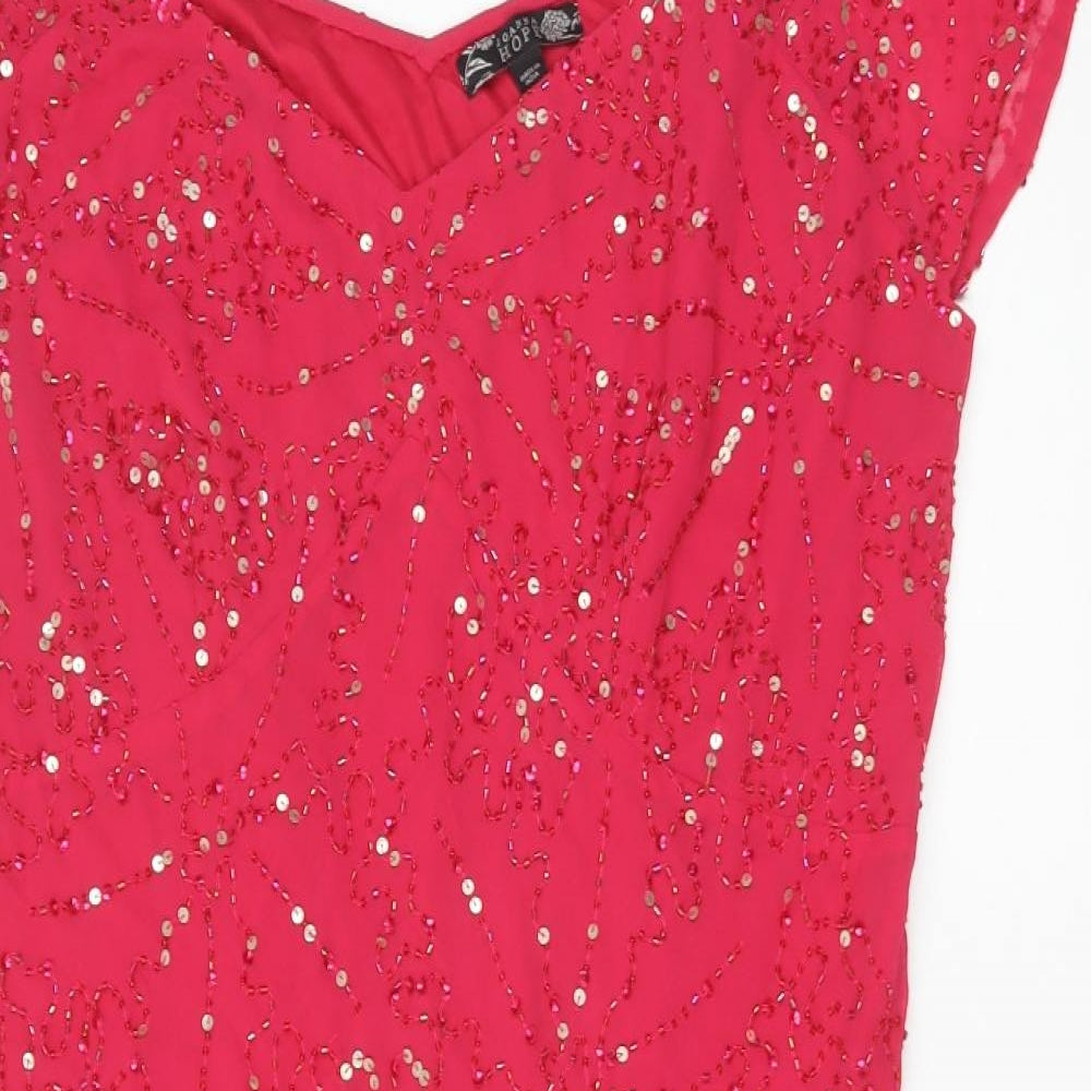 Joanna Hope Womens Pink Polyester A-Line Size 22 Sweetheart Zip