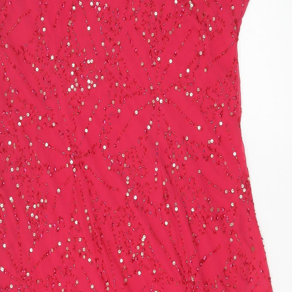 Joanna Hope Womens Pink Polyester A-Line Size 22 Sweetheart Zip