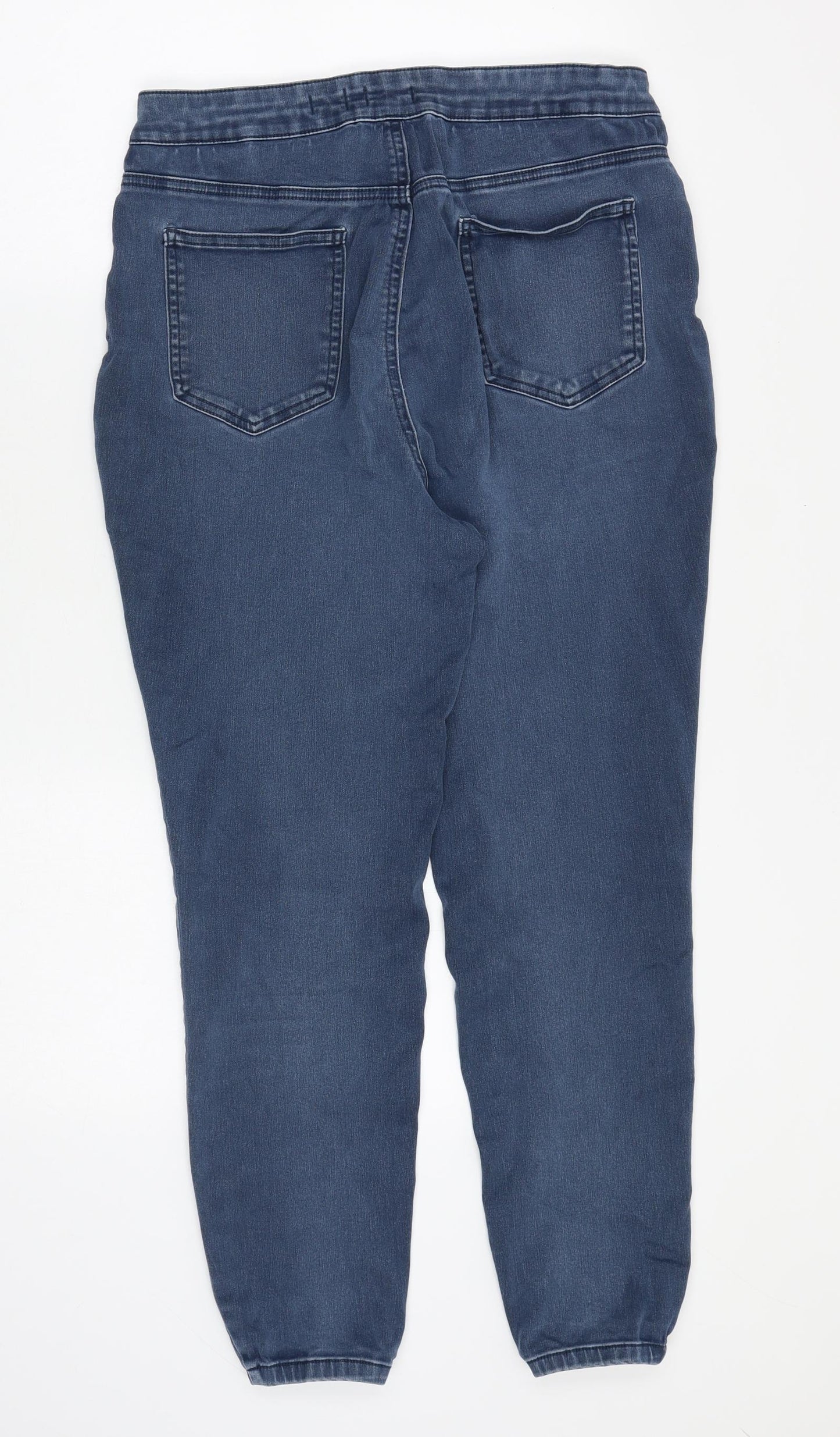 TU Womens Blue Cotton Jegging Jeans Size 16 Slim Zip