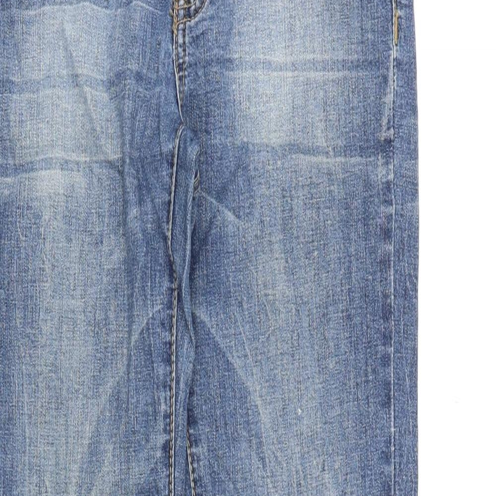 Mango Womens Blue Cotton Skinny Jeans Size 12 Slim Zip