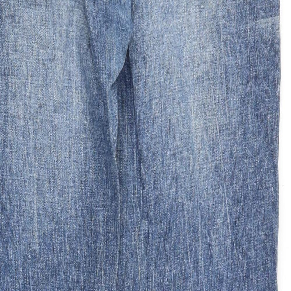 Mango Womens Blue Cotton Skinny Jeans Size 12 Slim Zip