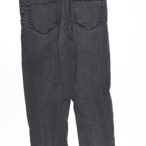 Denim & Co. Womens Black Cotton Skinny Jeans Size 10 Slim Zip