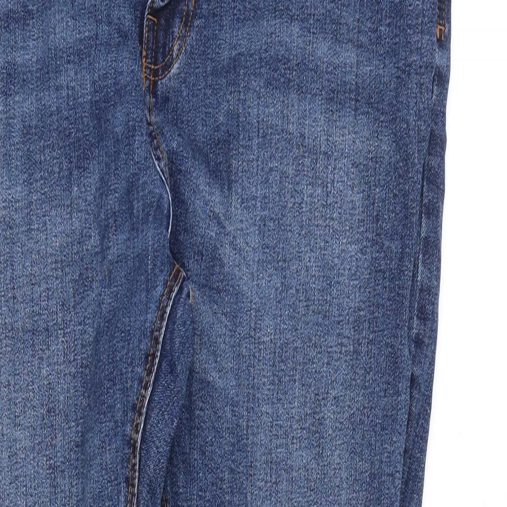 Pull&Bear Mens Blue Cotton Skinny Jeans Size 34 in Slim Zip