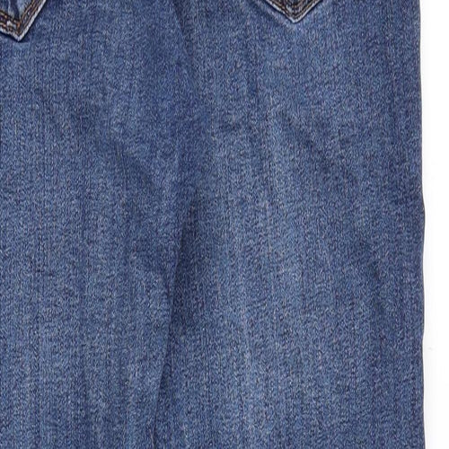 Pull&Bear Mens Blue Cotton Skinny Jeans Size 34 in Slim Zip