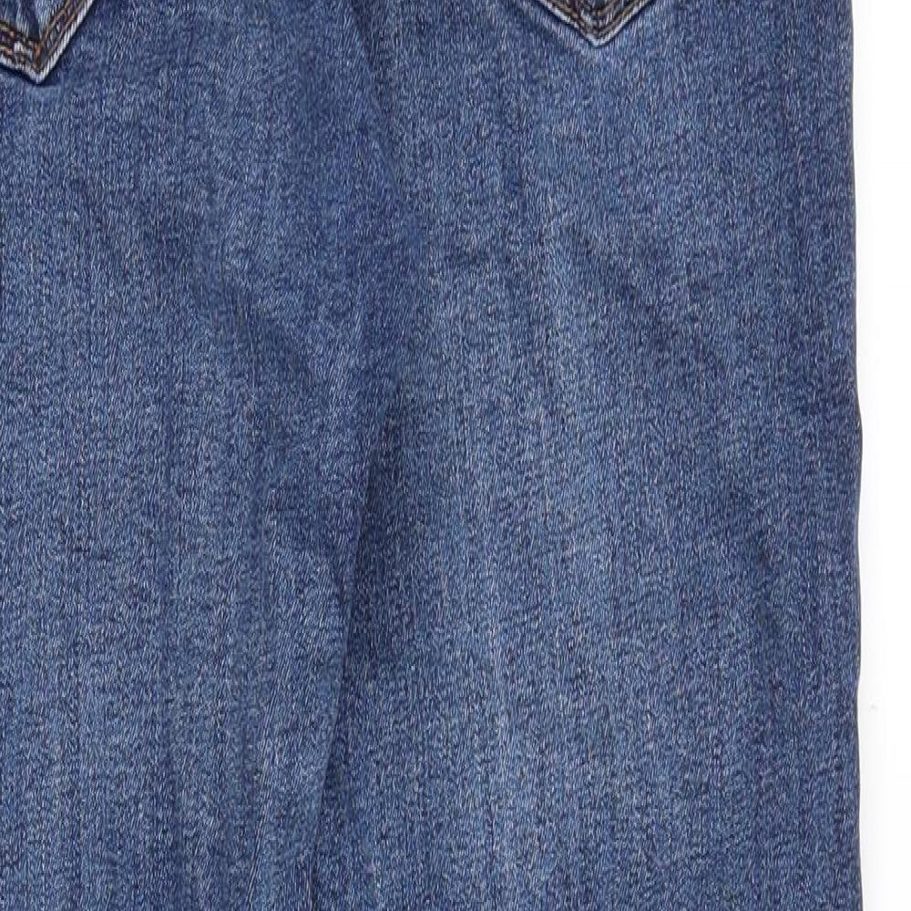 Pull&Bear Mens Blue Cotton Skinny Jeans Size 34 in Slim Zip