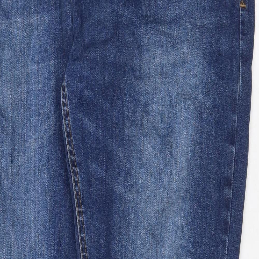 Crosshatch Mens Blue Cotton Skinny Jeans Size 38 in Regular Zip